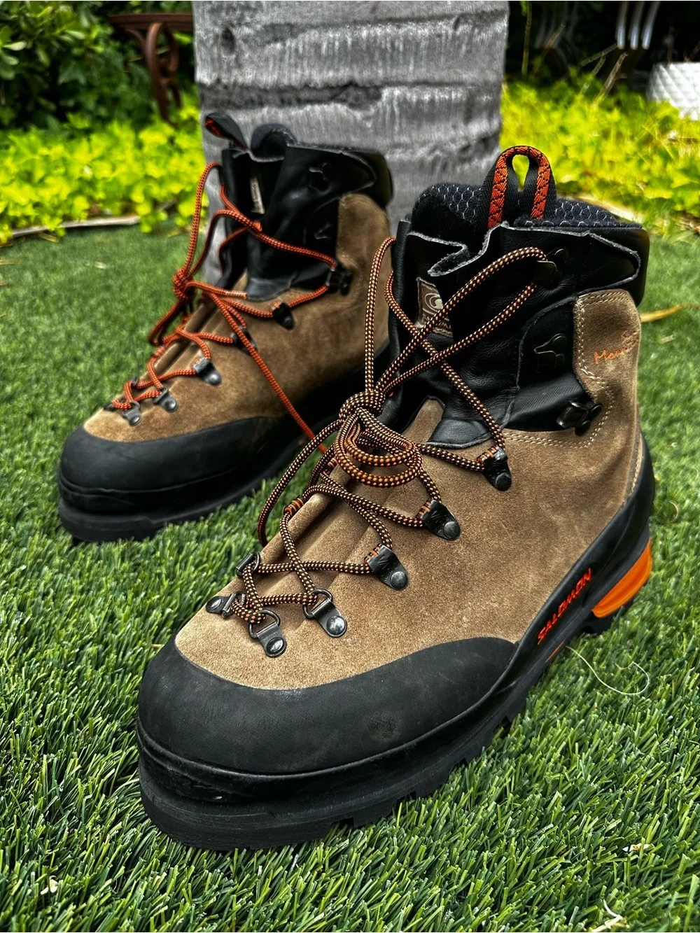 Salomon Super Mountain 9 Mountaineering Mens Size 11.5 Ice Tree Climbing Boots